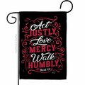 Patio Trasero G135254-BO Act Love Walk Religious Bible Verses Double-Sided Decorative Garden Flag, Multi Color PA3914758